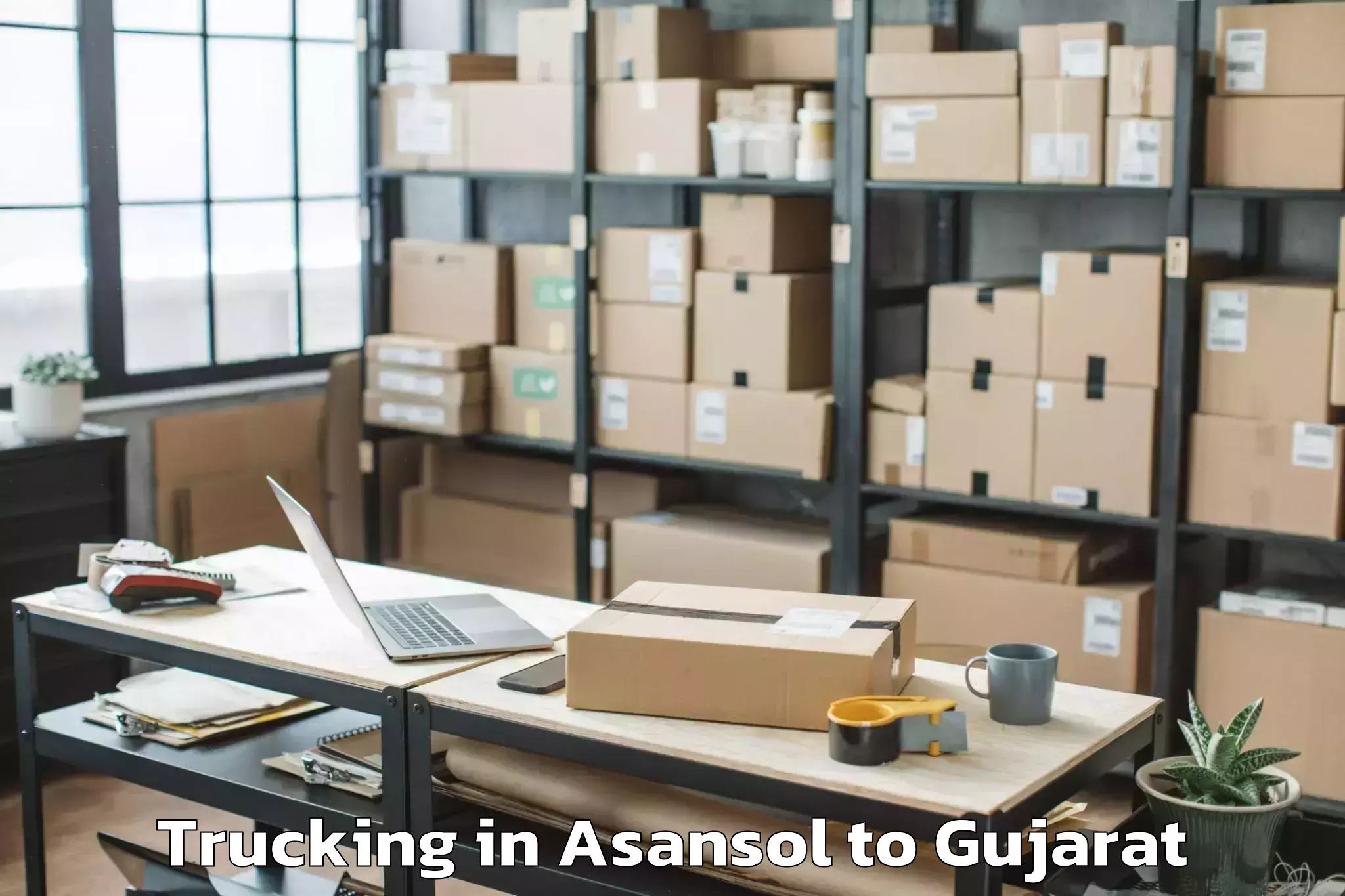 Expert Asansol to Crystal Mall Rajkot Trucking